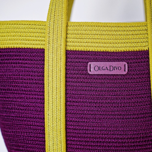 Сумка-тоут "Слива и шартрез"